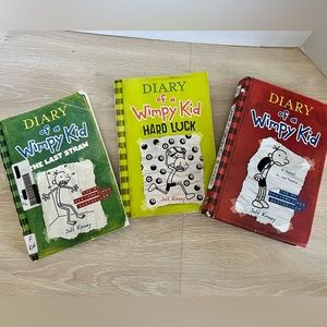 Bundle of 3 Diary of a Wimpy Kid books